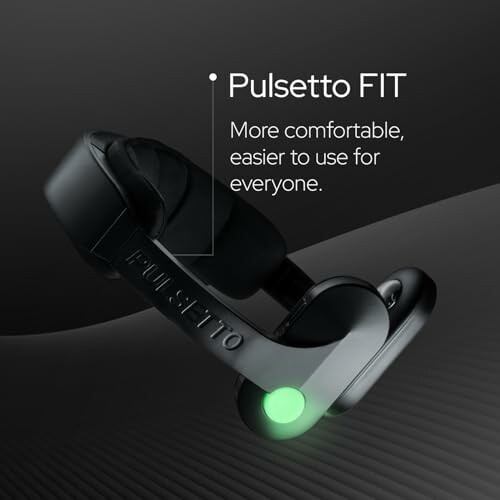 Pulsetto FIT device with comfort and ease of use highlighted.